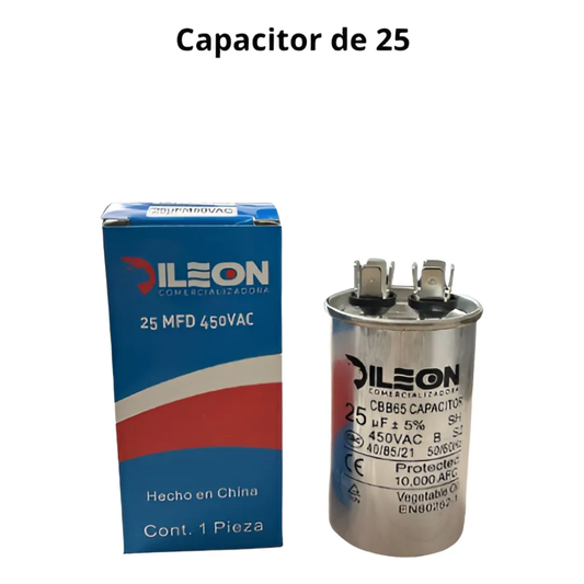 Capacitor 25 Mf Para Mini Split Todas Las Marcas