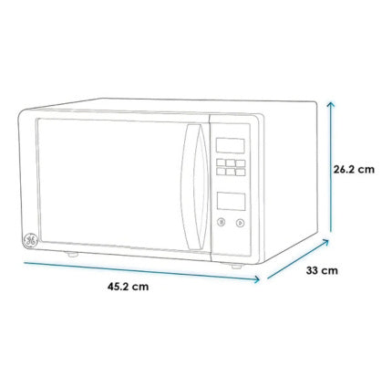 Microondas Ge Appliances Jes70 Plata/negro 19.822l 700w