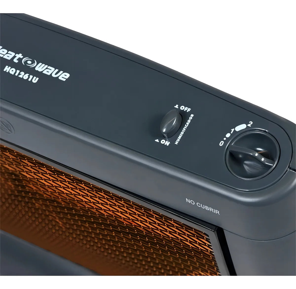 Calefactor Heat Wave HQ1261U color negro 1200W