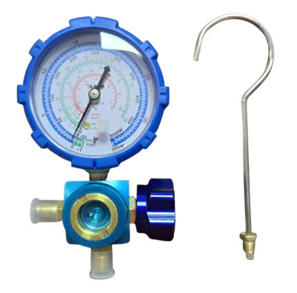 Unimanometro Manifold Para Refrigeracion Con Cuerpo Aluminio