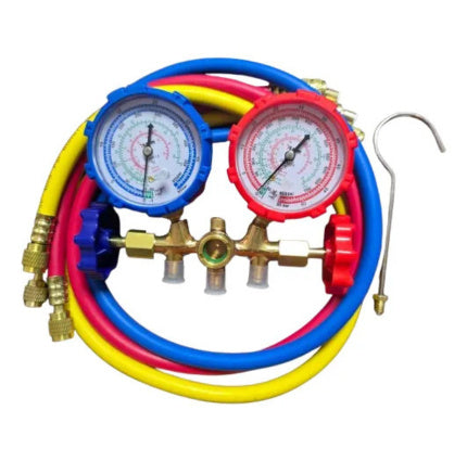 Juego De Manometros Para Gas R410,r134,r32,r407 Con Mangueras