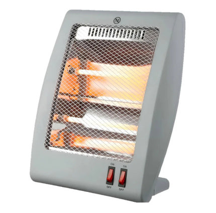 Calefactor Calentador Electrico Cuarzo 2 Niveles Calefaccion Gris