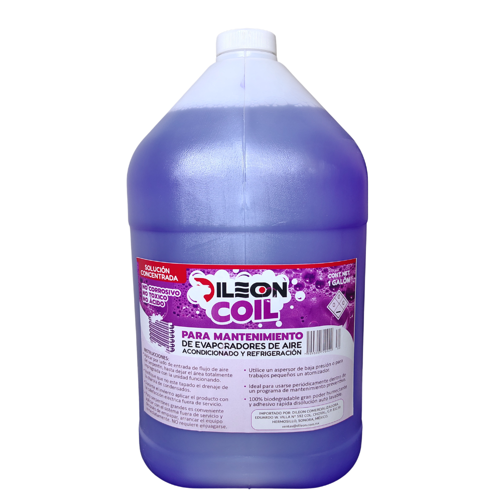 Dileon Coil Desengrasante Para Mini Split 1 Galon