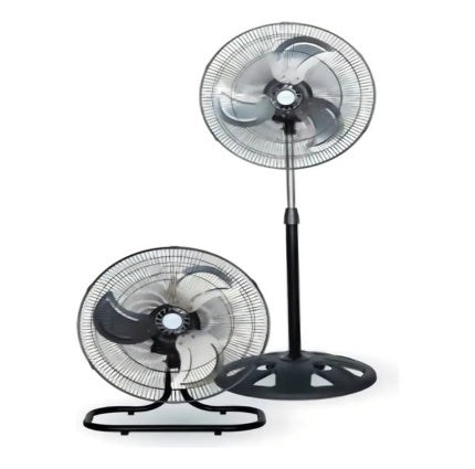 Ventilador 2en1 Aspas Metalicas 18 Super Potente Color Negro