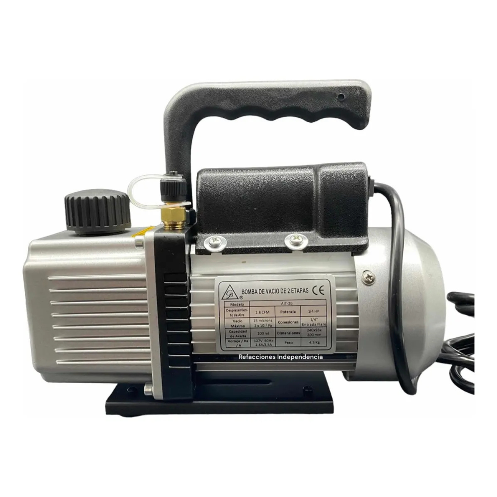Bomba Vacío GB 1/4 HP 2 Etapas Paleta Refrigeración R600 R32 AIT-2B