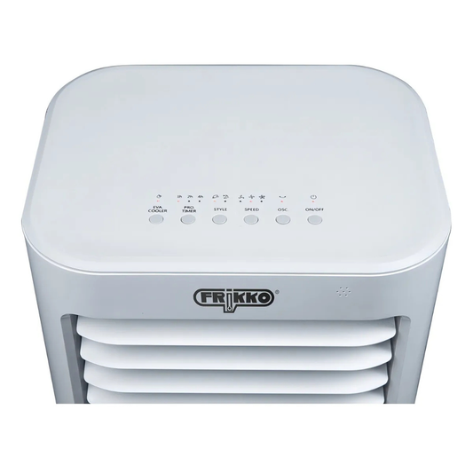 Enfriador Evaporativo Frikko F950p-cr, Portatil, 10 Litros, 3 Velocidades Blanco
