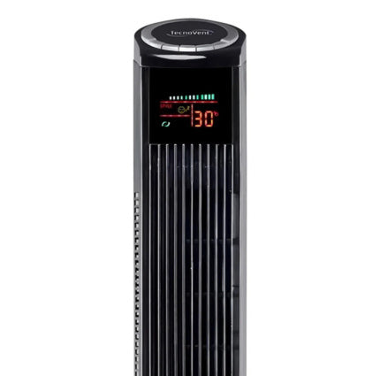 Ventilador De Torre Tecnovent 46 Pulgadas Con Control Remoto Negro