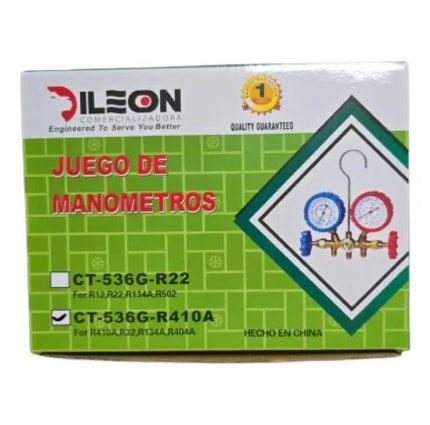 Juego De Manometros Para Gas R410,r134,r32,r407 Con Mangueras