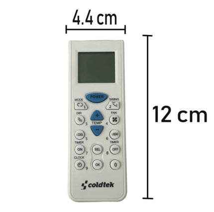Control Universal Para Mini Split Coldtek Color Blanco