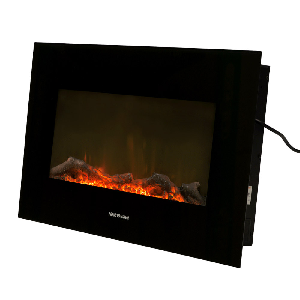 Calefactor Chimenea Eléctrica Heat Wave HF302CH Negro