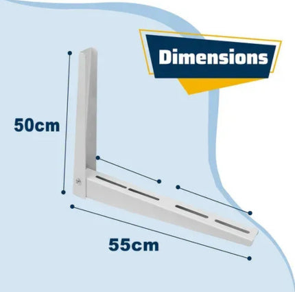 Base Soporte De Pared Para Condensador de Mini Split Hasta 2 Ton