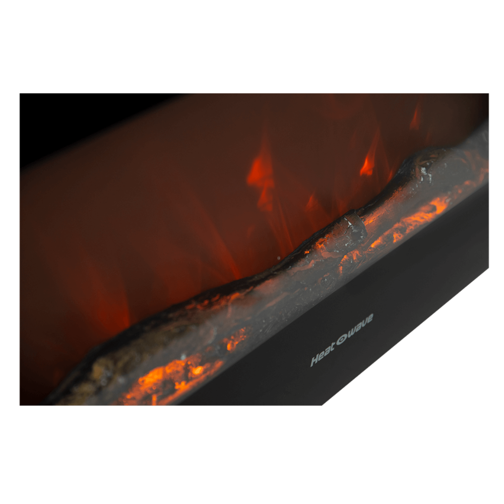 Calefactor Chimenea Eléctrica Heat Wave HF302CH Negro