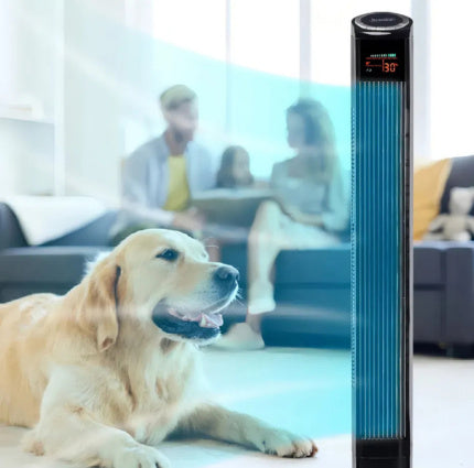 Ventilador De Torre Tecnovent 46 Pulgadas Con Control Remoto Negro