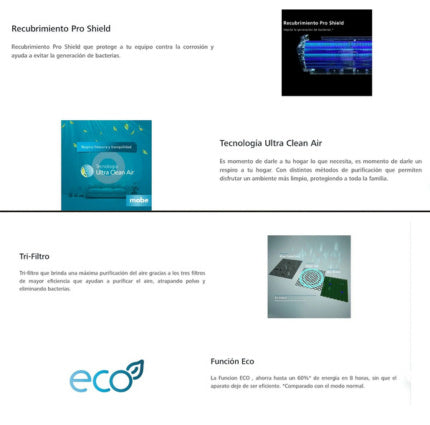 Minisplit Mabe 1 Ton 110v Frio/calor Ahorrador De Energia Blanco