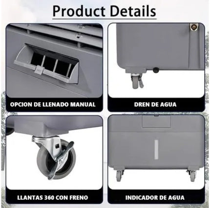 Cooler Enfriador Evaporativo Practicool PTC3820M Gris