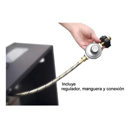 Calefactor Calentador A Gas Lp Helios M3P Portatil 3 Niveles Negro