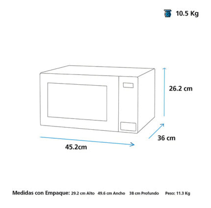 Horno De Microondas Ge Mge07sej 20l 0.7 Ft³