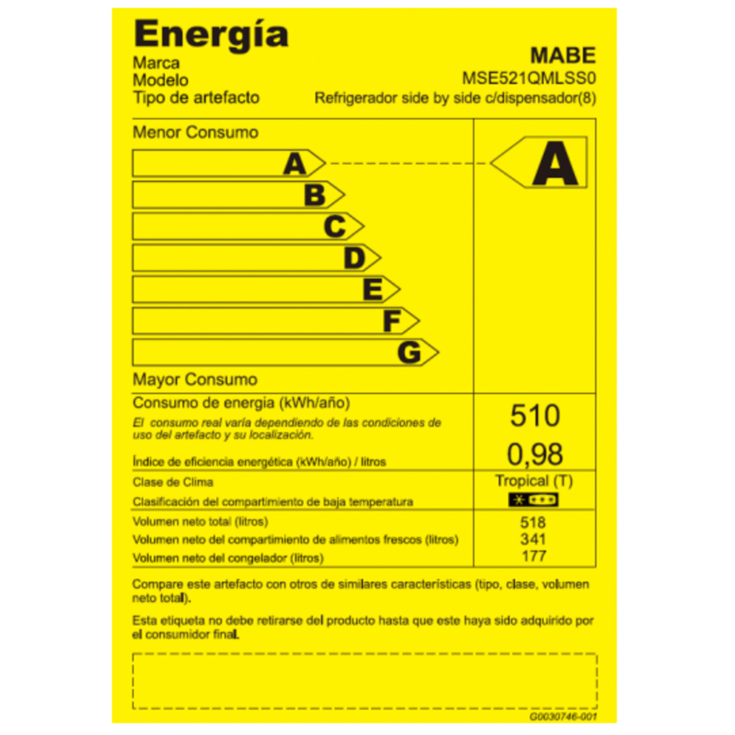Refrigerador no frost inverter de 565 L inox mabe - MSE521QMLSS0