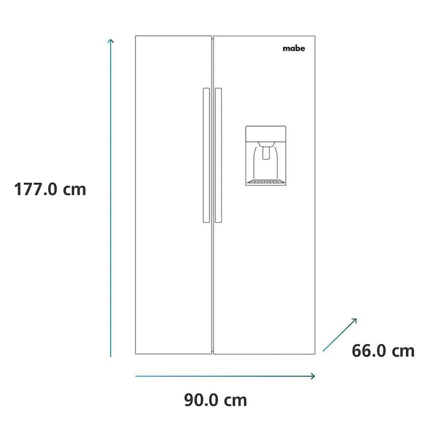 Refrigerador no frost inverter de 565 L inox mabe - MSE521QMLSS0