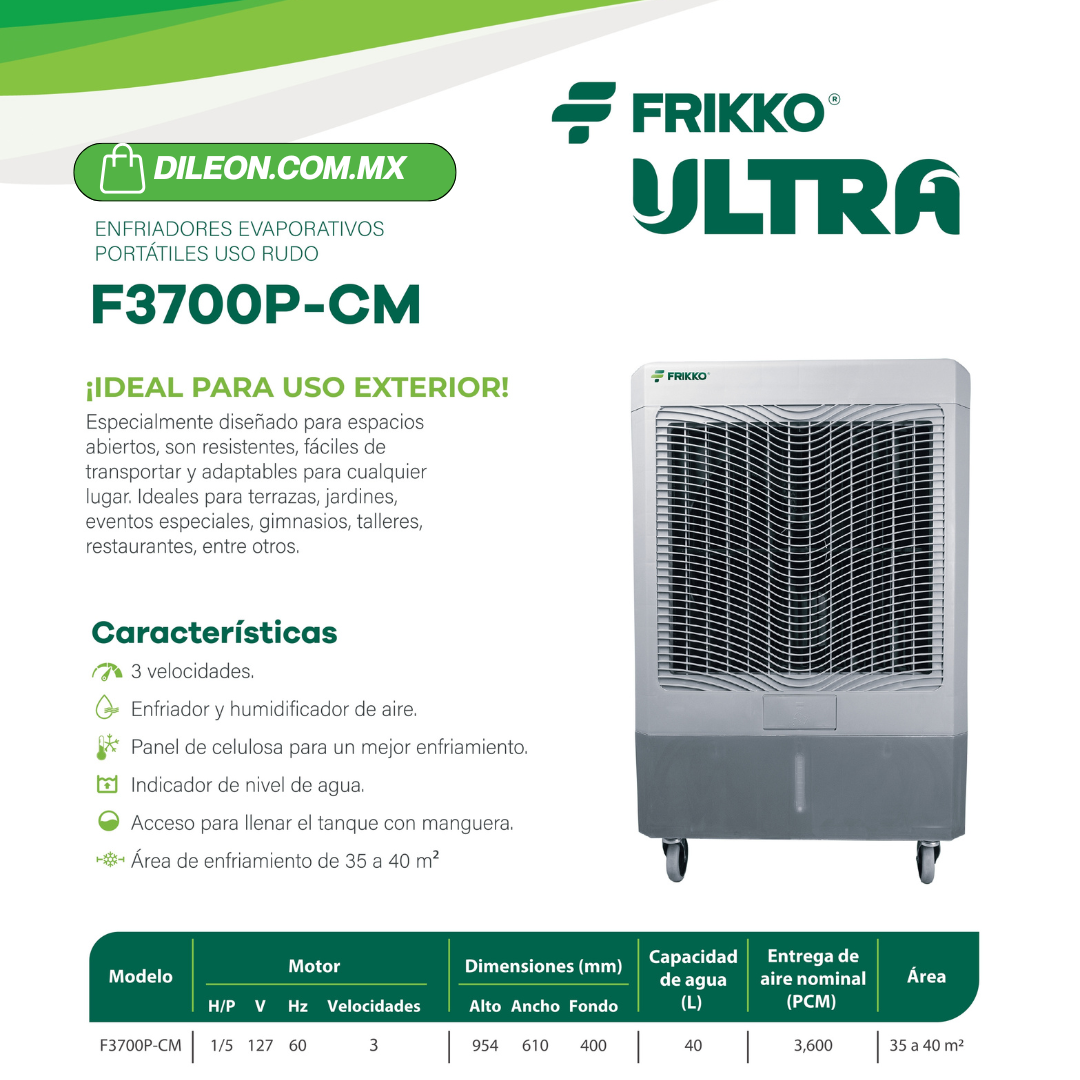Enfriador Portatil Frikko Ultra F3700p-cm