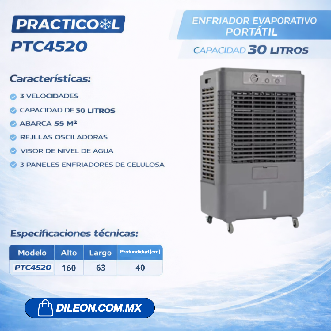 Enfriador Enfriador Evaporativo Practicool PTC4520 Uso Rudo